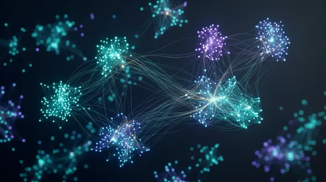 Abstract visualization of social media topic clusters