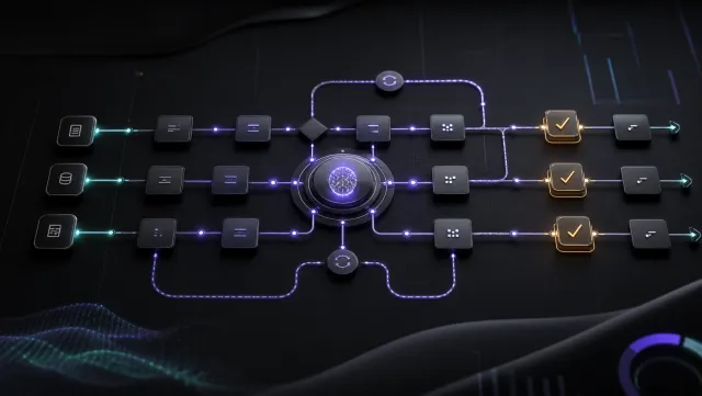 AI agent workflow graph lanes with retry loops